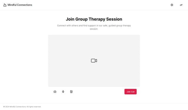 I want you to design an online video call joining screen for a ...