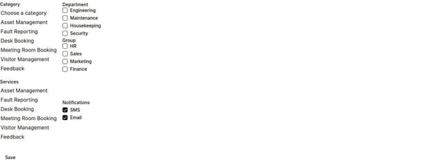 I have a service called notification mapping. I need a screen where a ...