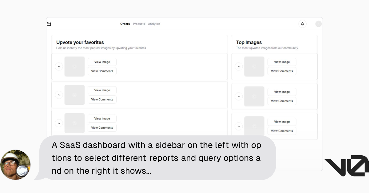 A SaaS dashboard with a sidebar on the left with options to select ...