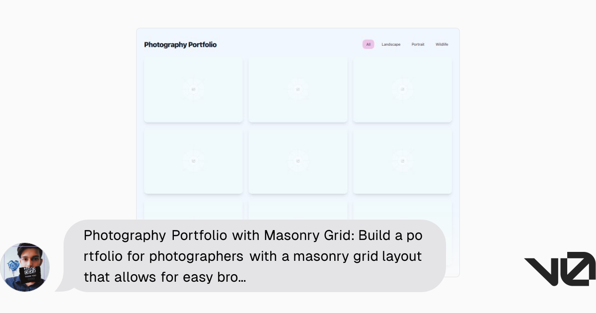 Photography Portfolio with Masonry Grid: Build a portfolio for ...