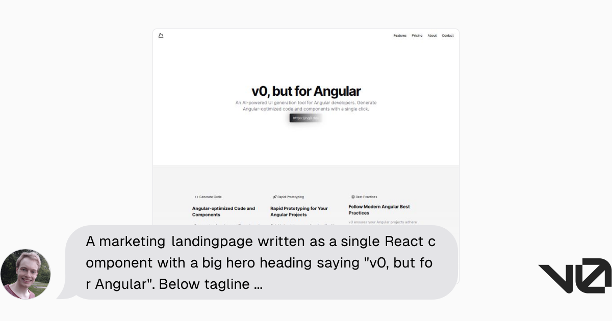 A marketing landingpage written as a single react component with a big