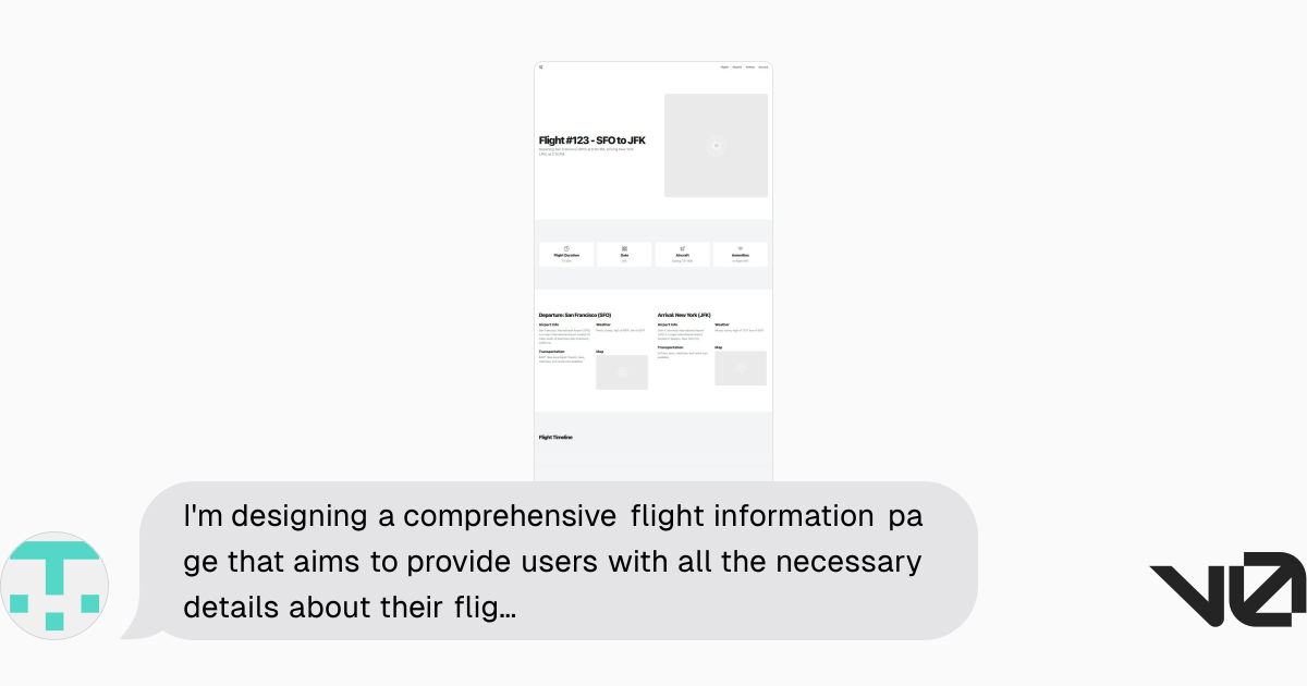 I'm designing a comprehensive flight information page that aims to ...