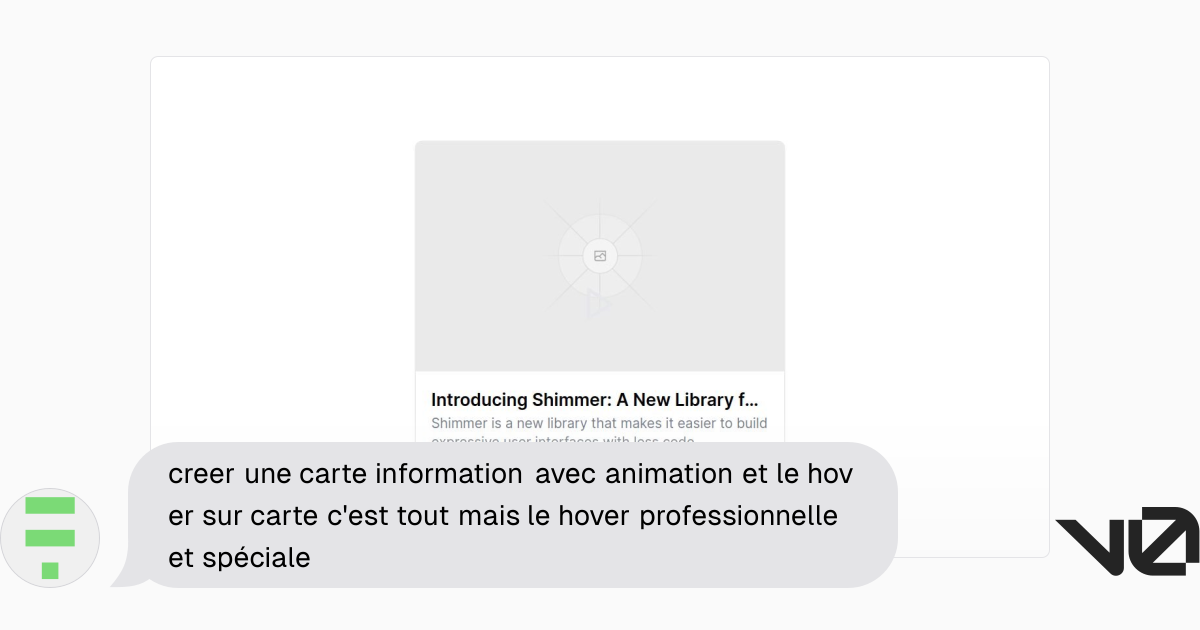 creer une carte information avec animation et le hover sur carte c'est ...