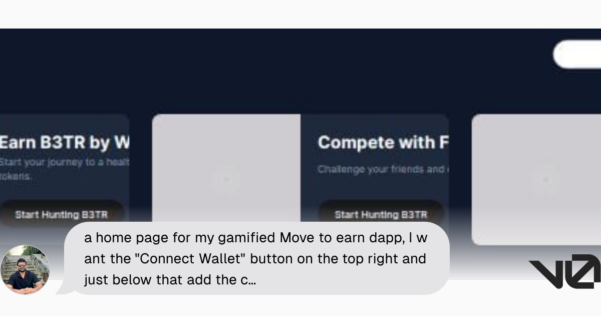 a home page for my gamified Move to earn dapp, I want the 