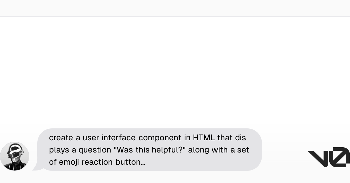 create a user interface component in HTML that displays a question 