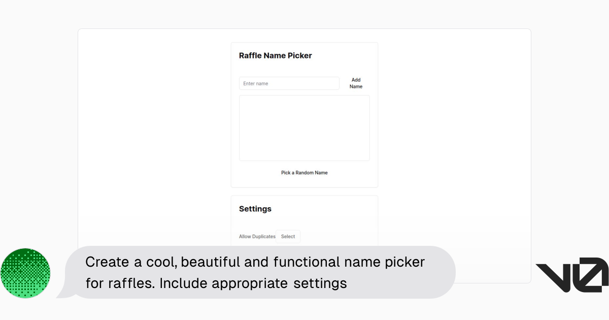 Create a cool, beautiful and functional name picker for raffles ...