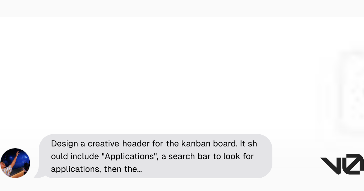 Design a creative header for the kanban board. It should include ...