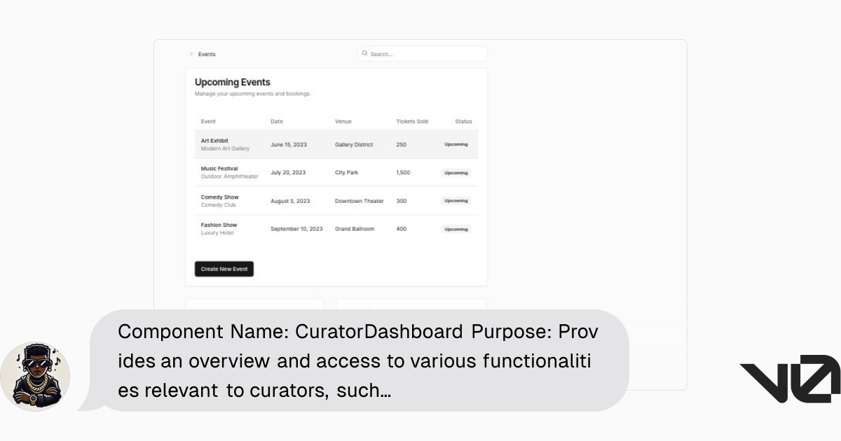 Component Name: CuratorDashboard Purpose: Provides an overview and ...